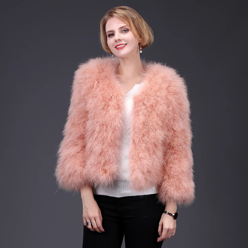 PinkOstrichFurCoatforWomenShortJacketFluffyCoatHighFashionNaturalFurThickWarm.jpg