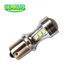 2X Высокий люмен авто светодиодный 1156 Ba15s P21w S25 18 SMD 3030 светодиодный 1157 BAY15D стоп-сигналы обратной лампы DRL автомобилей габаритные огни