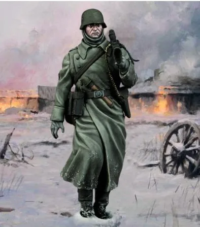 Немецкая Неокрашенная миниатюрная фигурка в масштабе 1/24 года Восточная линия