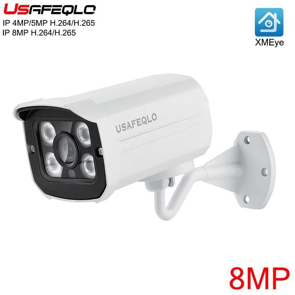 

Ultra HD Bullet IP Camera Outdoor 8MP 4K Surveillance Security Video Camera IP IR Night View Motion Detect Alert Record