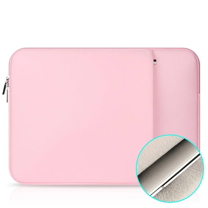 Сумка для ноутбука Macbook Air Pro 13 Чехол для ноутбука компьютера планшета ПК 11 14 15 дюймов для Dell hp lenovo мягкий светильник - Цвет: Pink Velvet 116