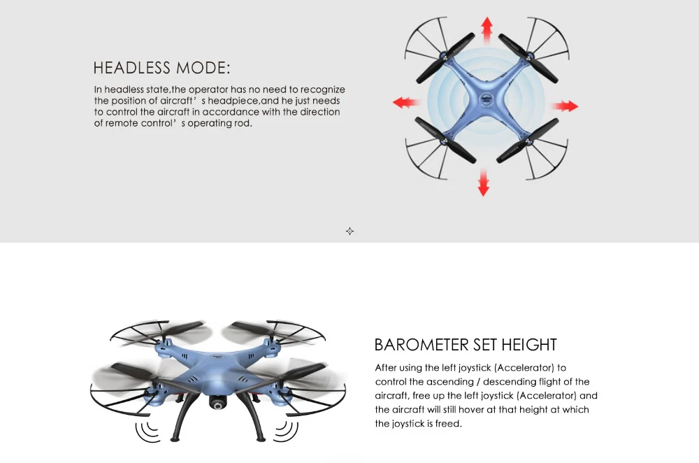 SYMA X5HC 4CH 2,4G 6-осевой RC оси для дрона с Вертолет камеры VS Syma X5C X5SC X5SW X400/X600