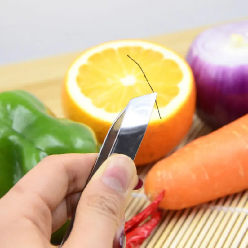 New Stainless Steel Fish Bone Vegetable Peeling Tweezers Remover Pincer Kitchen Tool