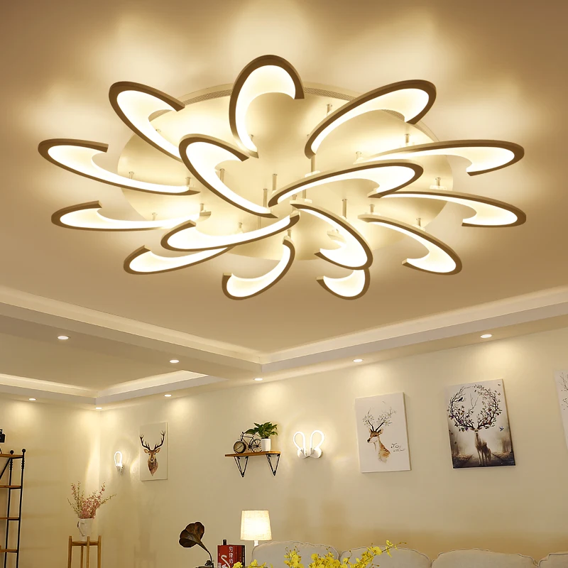 NEW Acrylic thick Modern led ceiling chandelier lights for living room bedroom dining room home Chandelier lamp fixtures
