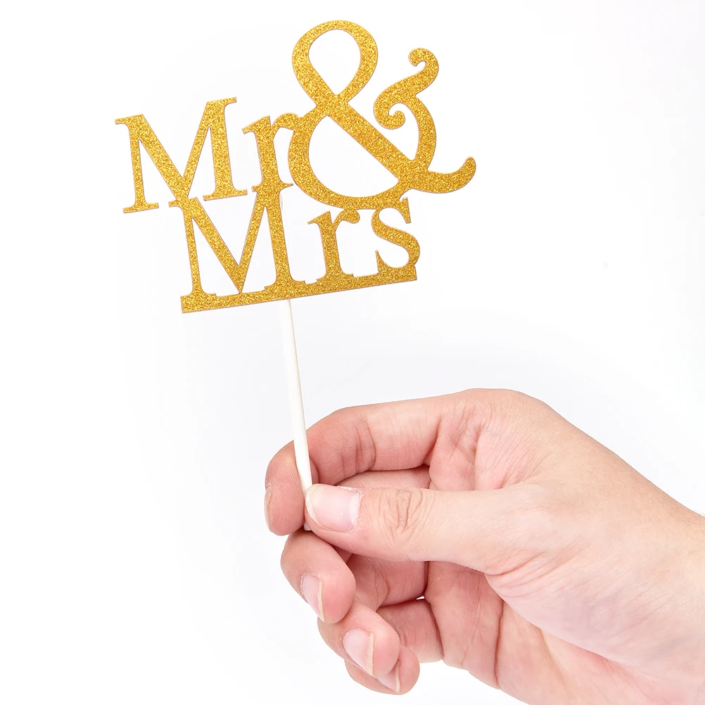 Деревянные буквы &quotMr and Mrs&quot украшения для свадебного торта античный