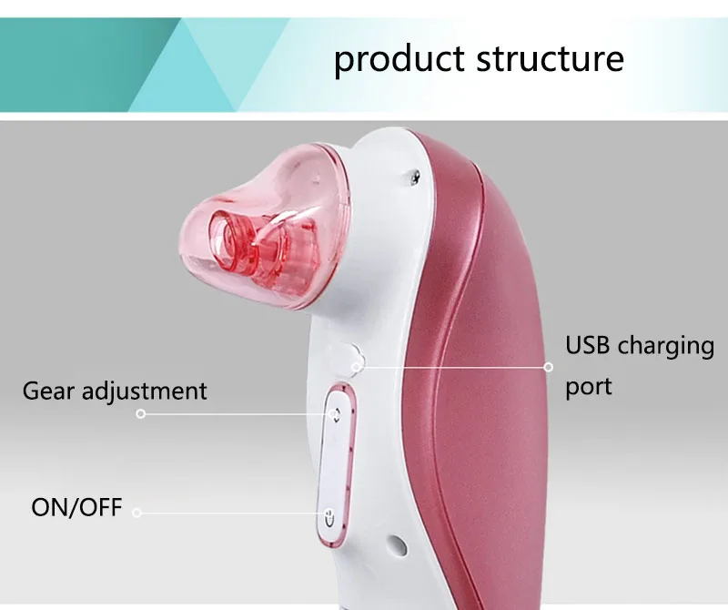 Электрический инструмент для вакуумной экстракции угрей, циркуляция воды, мини-Очистка пузырьков, акне, черные пятна, средство для удаления прыщей, очиститель пор для лица