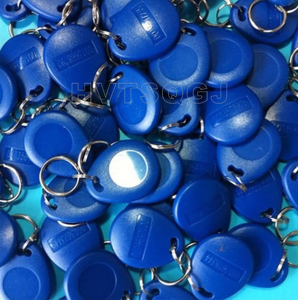 

20pcs Free shipping Access Control 125KHz RFID Tags Keyfobs with metal ring