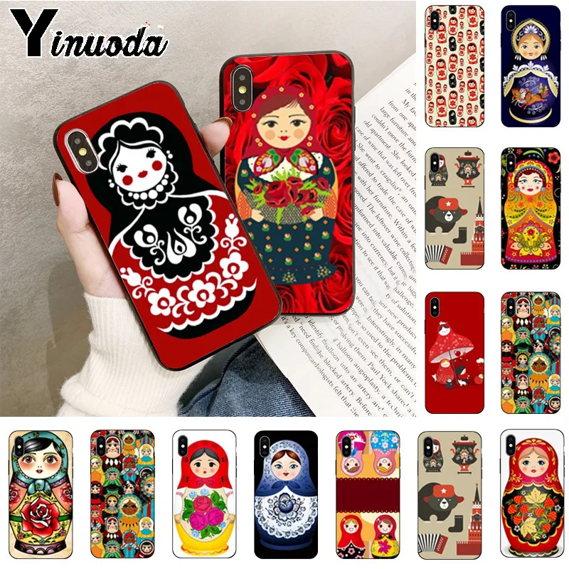 

Yinuoda Russian matryoshka Dolls DIY Luxury High-end Protector Case for iPhone X Xs Xr XsMax 6 6s Plus 7 7plus 8 8plus 5 5s SE