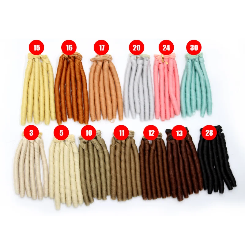 BJD Wig Doll Hair Accessories 1piece for 1/3 1/4 1/6 1/12 mohair wig doll wig headgear toy wigs doll wigs doll accessories