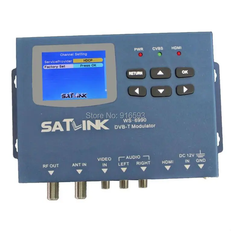 SATLINK WS-6990 1 Route DVB-T модулятор/AV/HDMI