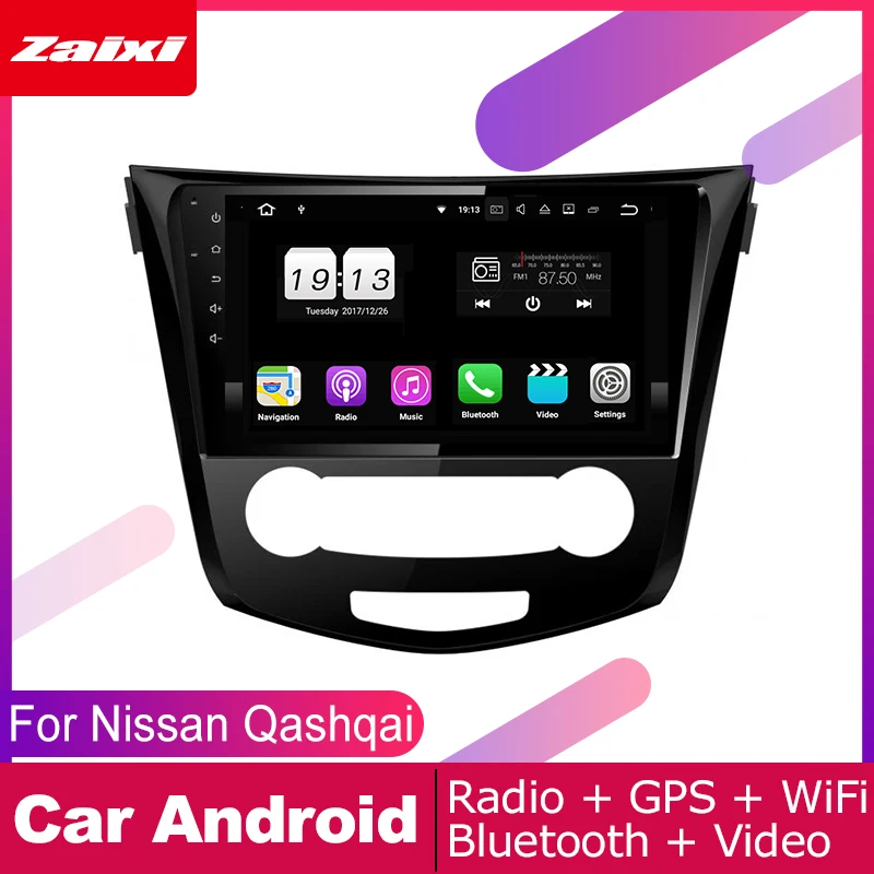 

ZaiXi android car gps multimedia player For Nissan Qashqai J11 2013~2019 car dvd navigation radio video audio player Navi Map