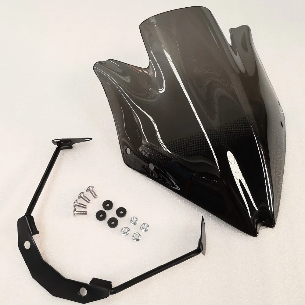 

Motorcycle Wind Deflectore High Quality Windshield For Kawasaki Z750 Z 750 07-08-09-10-11-12 Windscreen Smoke With support frame
