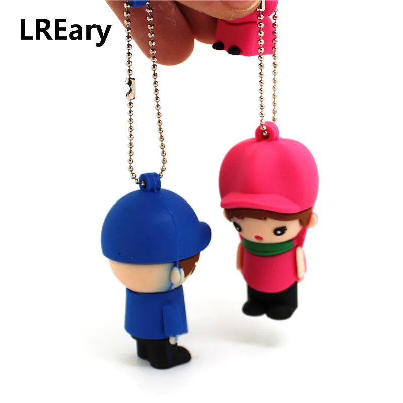 2019 New design Pendrive cartoon girl/boy with dog USB Flash drive 4GB 8GB 16GB 32GB 64GB U disk memory stick creative pen drive