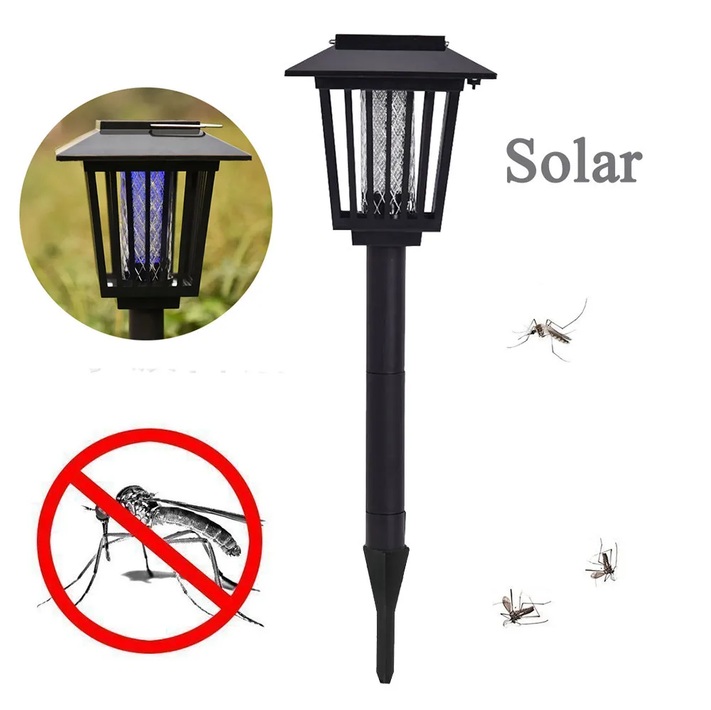 Москитная устройство для уничтожения насекомых акцент Kill Bugs убийца с солнечной светодиодный садовая световая лампа дропшиппинг Apr18