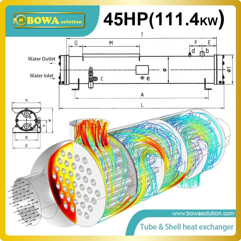 

45HP tube and shell heat exchanger advantages are often easy to service, particularly with models where a floating tube bundle