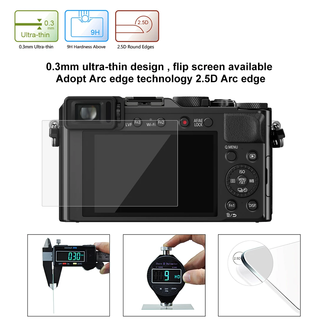 Для Panasonic DMC-LX100, 9 H HD протектор экрана из закаленного стекла Flim