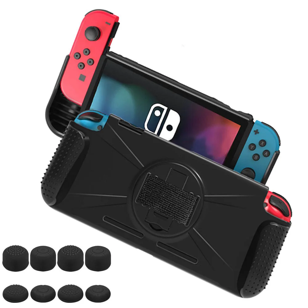 Защитный чехол для Nintendo Switch NS ручки с противоударной подставкой Игрового