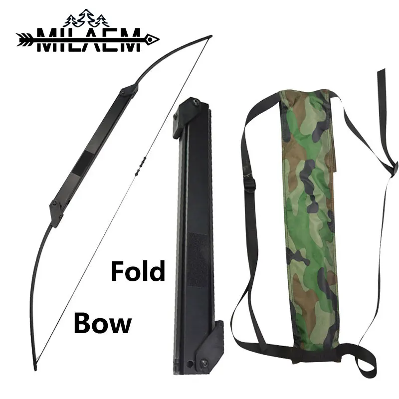 1pc 30-50lbs Archery Recurve Bow Straight Bow Portable Fold Bow Teens Shot Training Bow Outdoor Sport Accessories