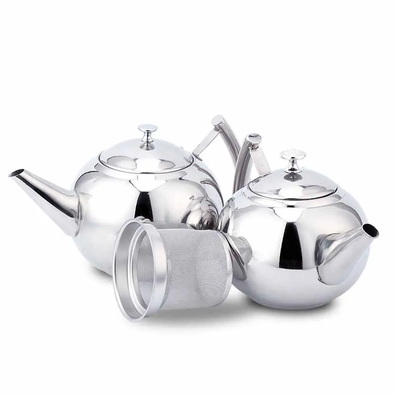 1 PCS Thickened stainless steel teapot with filter Hotel Restaurant