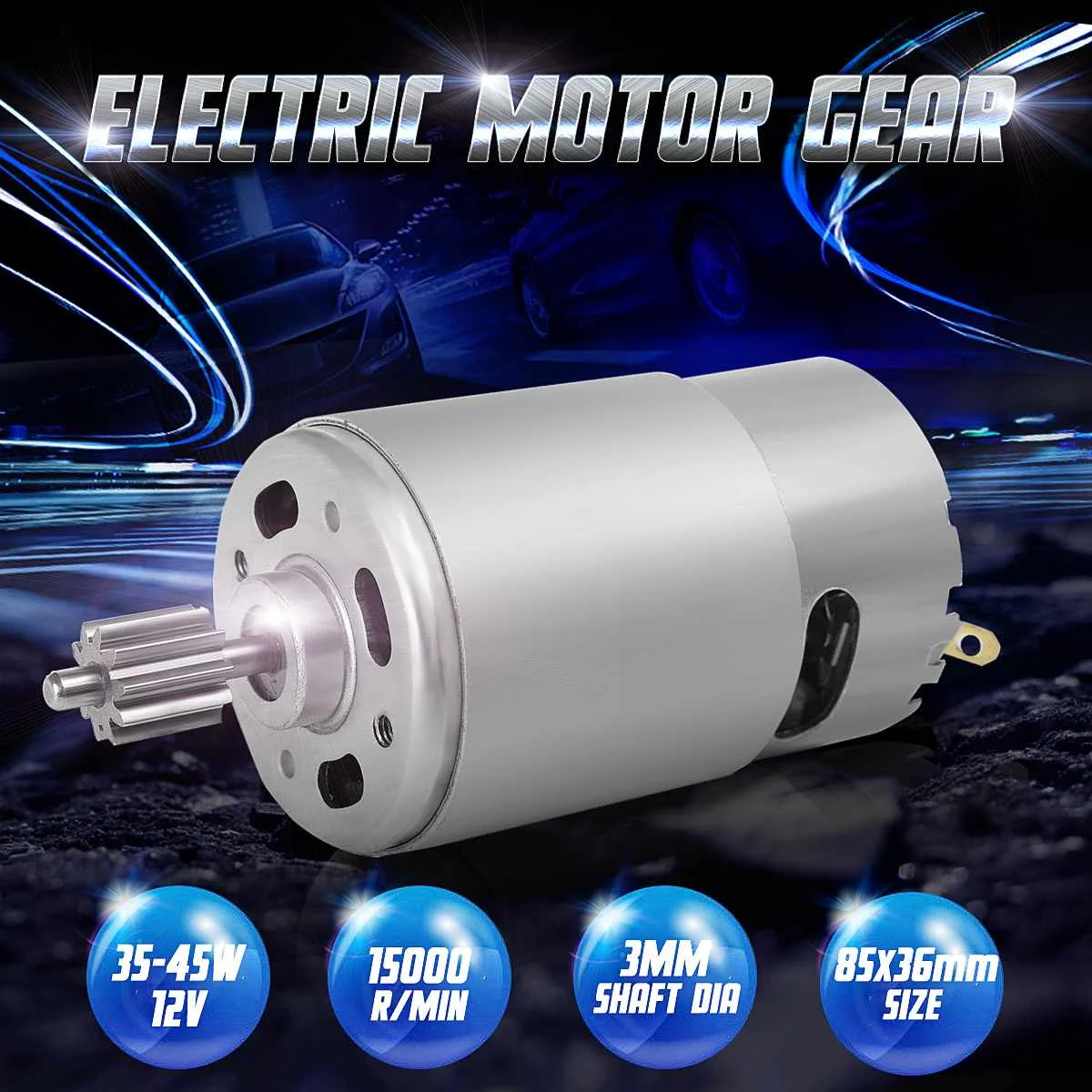 

DC 12V Motor 35-45W 15000RPM Large Torque High Power Electronic Component Motor For Kids Ride Car Bike Toy Spare Parts Hot Sale