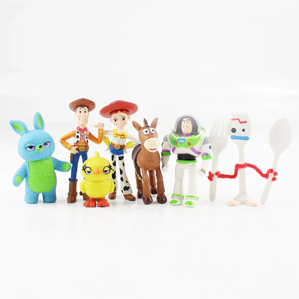 10 шт. 12 шт. 17 шт. История Игрушек 4 фигурка игрушка древесный Базз Лайтер форки Джесси Рекс МР Картофельная Голова лотсо выдавливает инопланетян маленкая детская игрушка
