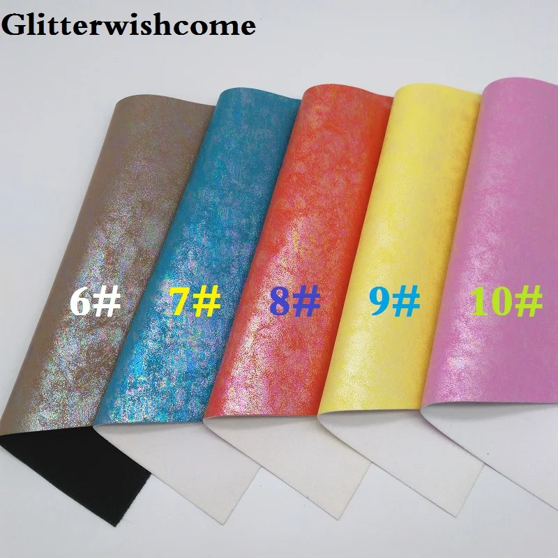 Glitterwishcome 21X29 см A4 размер винил для бантов металлическая кожа Fabirc искусственная кожа листы для бантов, GM250A