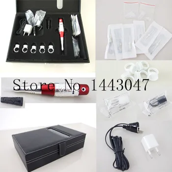 

Freeshipping 1set High Quality Eyebrow Lips Semi-Permanent Makeup Rotary Tattoo Machine Permanent Makeup Handmade Pen