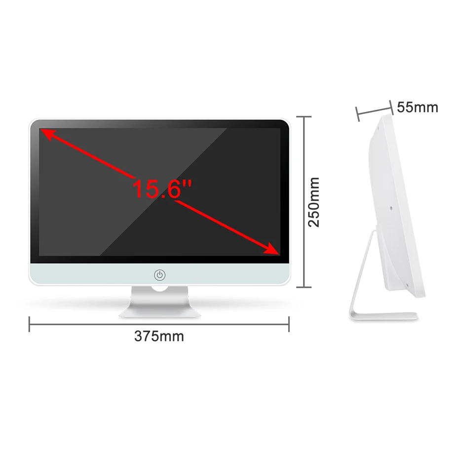 Techege 4CH 1080P POE NVR с 15 6 &quotЖК монитором 2MP уличная камера безопасности система