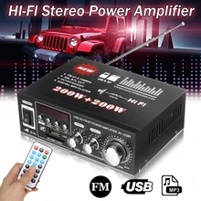 400 W 220 V 12 V Automotive Multifunzione bluetooth HiFi Stereo Amplificatore di Potenza USB SD Auto Lettore Digitale + Amplificatore + a distanza di controllo