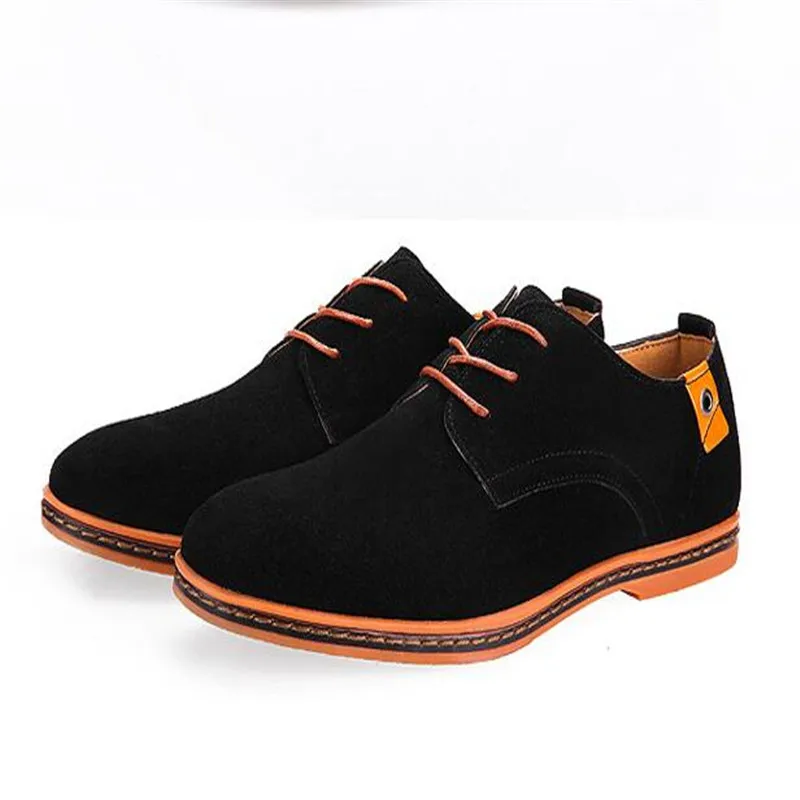 

2019 new genuine leather men's casual shoes men's shoes spring and autumn men flat lace shoes men with shoes 046
