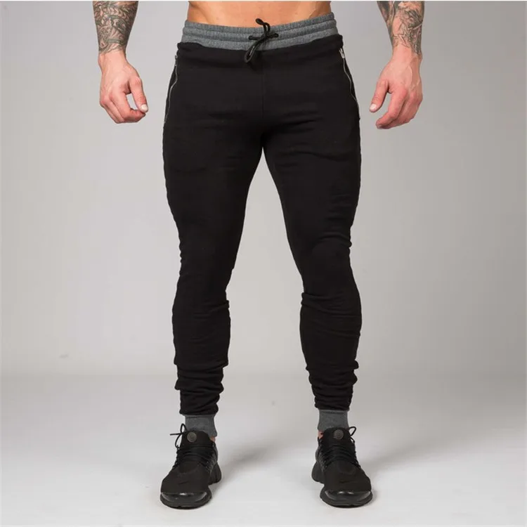 2019 новые обтягивающие спортивные брюки Бодибилдинг брендовая одежда полиэстер брюки фитнес бегун спортивные брюки мужские