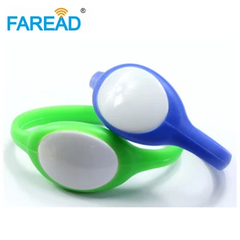 

x100pcs Free shipping 13.56mhz Ntag203 RFID chip Wristband For swimming pool, cooling store