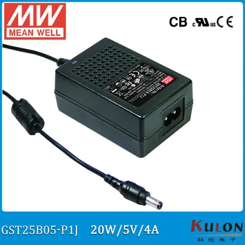 

Original Meanwell GST25B05-P1J 20W 5V 4A MEAN WELL desktop Adaptor Level VI Output Interface 5.5mm*2.1mm Power Supply 2 pole