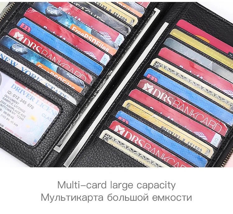 Шикарный Браслет для женщин длинные клатч кошелек из коровьей кожи бумажники, Женский кошелек леди кошельки телефон карман держатель для карт Carteras женская сумка