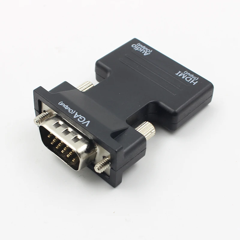 Kebidu HDMI-VGA Женский-Мужской мини-адаптер конвертер с аудио адаптером кабель Поддержка 1080P выходной сигнал