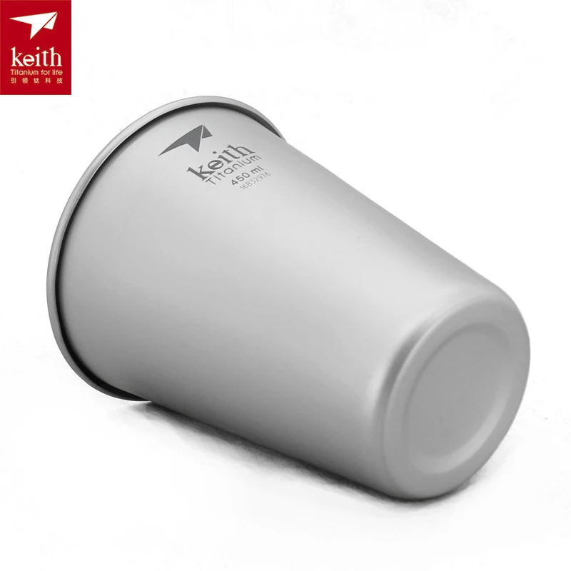 Keith 350 ml-450 mL taza de titanio taza de cerveza taza acampar Ti9001/Ti9016