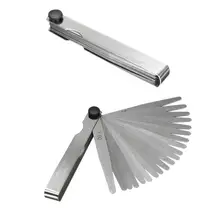 Толщиномер щупа, 1 набор, 20 лезвий, 0,02-1,00 мм, метрический щуп, датчик для зазора, инструмент для обработки металла