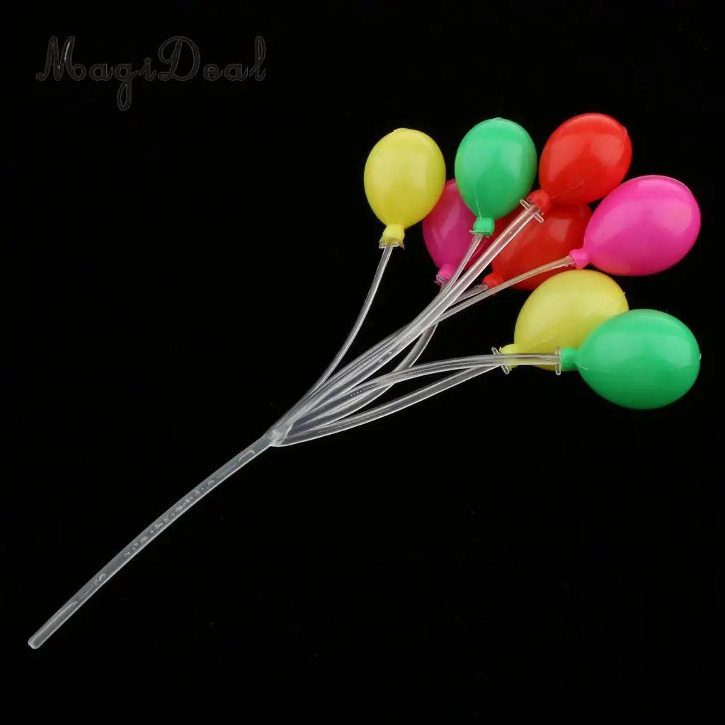 MagiDeal 1/12 Scale Dollhouse Miniature Colorful Oval Shaped Balloons Home Baby Room Party Decor Children Toys