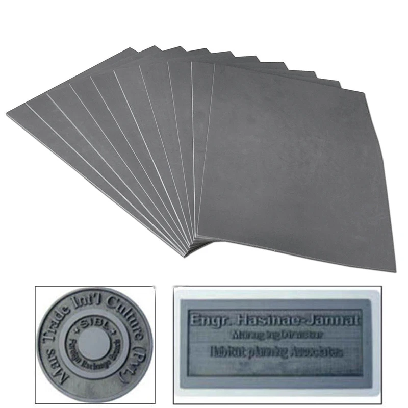 1pc Gray Laser Rubber Sheet Oil Abrasion Resistance Precise Printing Engraving Sealer Stamp A4 Size 297 x 211 x 2.3mm