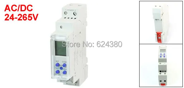 AC DC 24-265V 10A Microcomputer Timer Relay Programmable Controller Control Switch 1 NO NC 24V 36V 48V 110V 220V 240V ZYT20 |