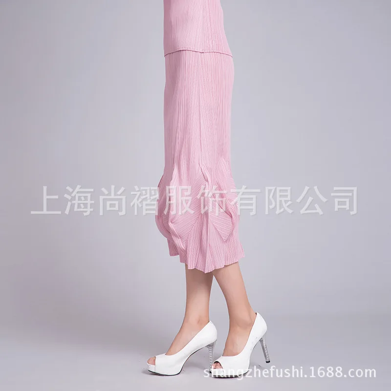 Miyake раза пузырь юбка Размер универсальные Маятник модные тонкие Обтягивающая одежда юбка шаг