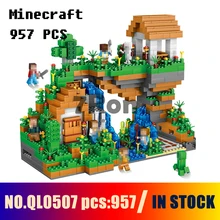 Совместим с моделями строительных игрушек QL0507 957 шт мой мир скрытые водопады строительные блоки игрушки и хобби