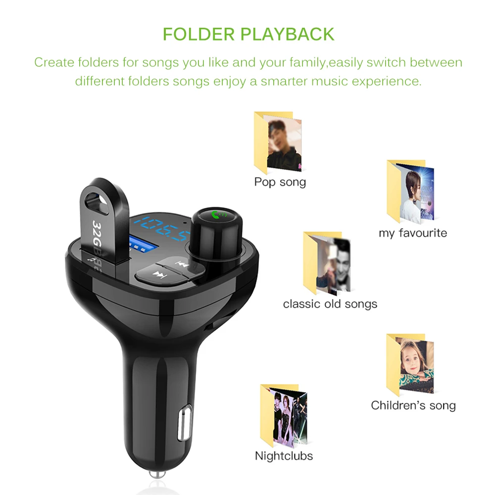 car bluetooth fm transmitter
