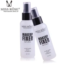 Miss Rose Профессиональный фиксатор для макияжа спрей праймер основа витамин-е натуральная косметика с алое вера Жидкая основа для лица Maquiagem