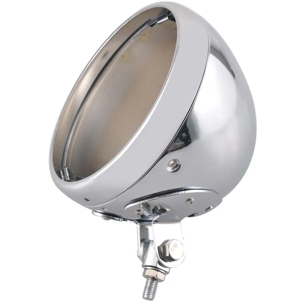 

Universal 7" Chrome Headlight Retro Skull Round Motorcycle Head Light Lamp Fits For Honda Harley Kawasaki Suzuki Yamaha Custom