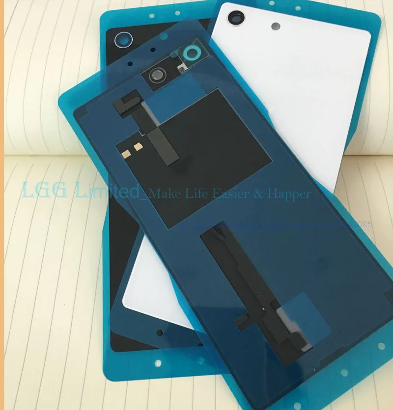 Задняя крышка из стекла для Sony Xperia M5 чехол с аккумулятором NFC Dual E5603 E5633