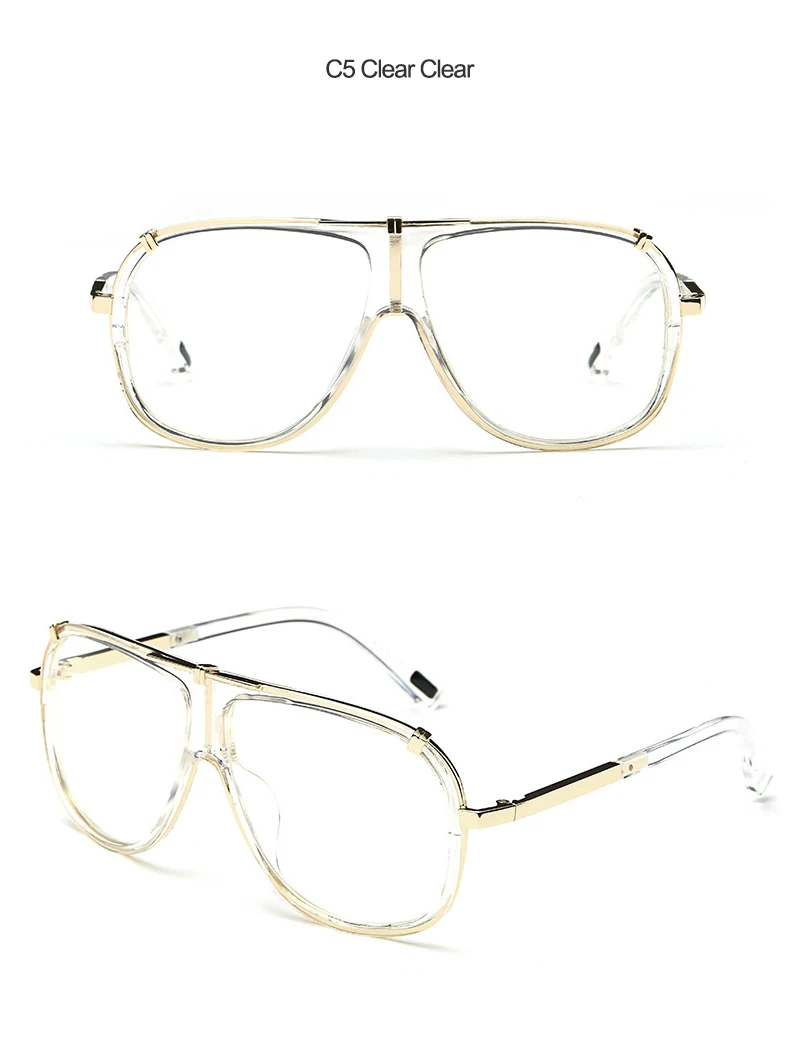 2018 AviatorOversized Goggle Square Sunglasses (15)