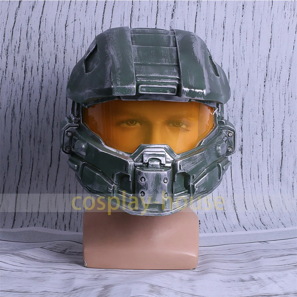 ハロー 4 ヘルメットプロップレプリカコスプレ完全な頭部マスク Pvc 機器マスターチーフゲームアクセサリー Halo 4 Helmet Pvc Headhalo Helmet Aliexpress