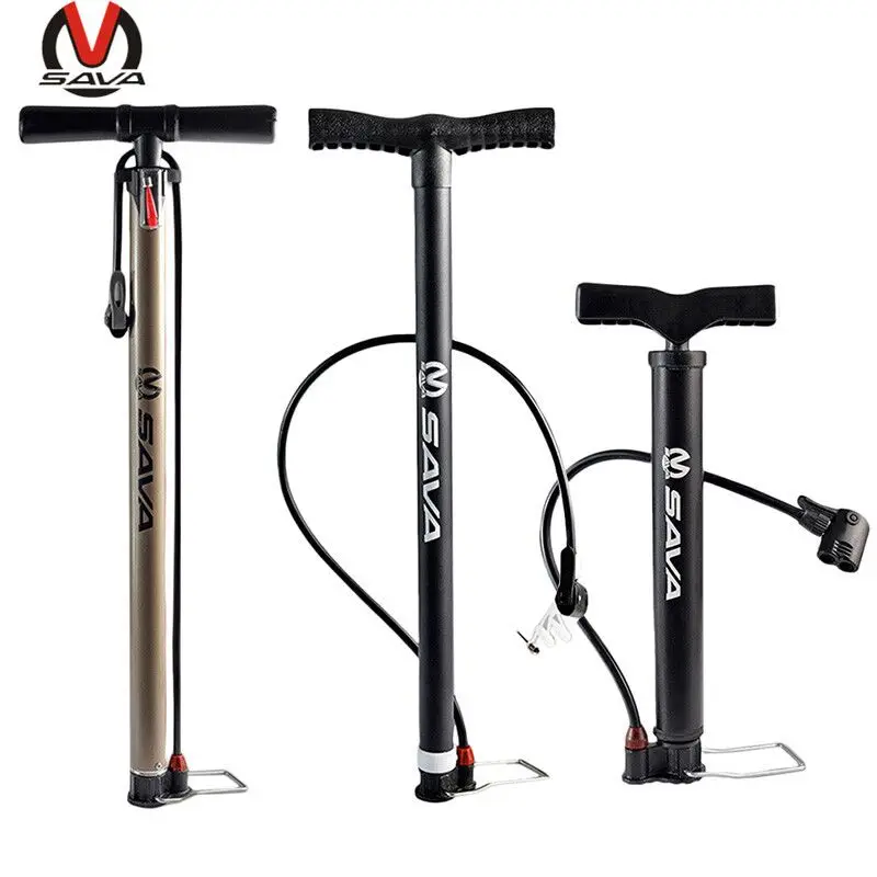 

SAVA Bicycle Bike Floor Pump 120/140/160 PSI Alloy Bicycle Lightweight Universal Bike Cycle Tyre Inner Tube Track Pumps