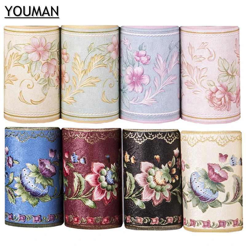 YOUMAN Waist Line Wall Sticker Kitchen Waistline Bathroom Toilet Waterproof Self Adhesive PVC Wallpaper Border Floral Wall Paper YOUMAN Waist Line Wall Sticker Kitchen Waistline Bathroom Toilet Waterproof Self Adhesive PVC Wallpaper Border Floral Wall Paper